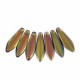 Czech Glass Daggers beads 5x16mm Crystal magic orchid